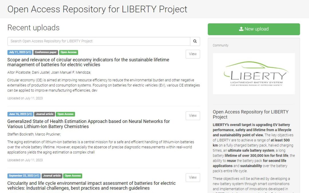 LIBERTY Open Access Repository on Zenodo
